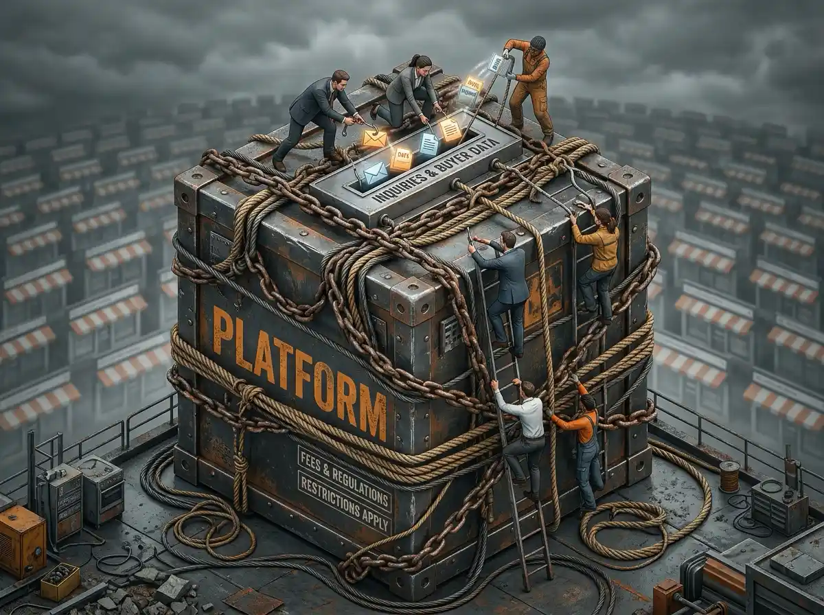 Cross-border trade business struggling to get inquiries on a restrictive B2B platform